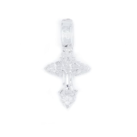 EL Jewlry / HEM CROSS PENDANT & EL CHAIN（clear / L）