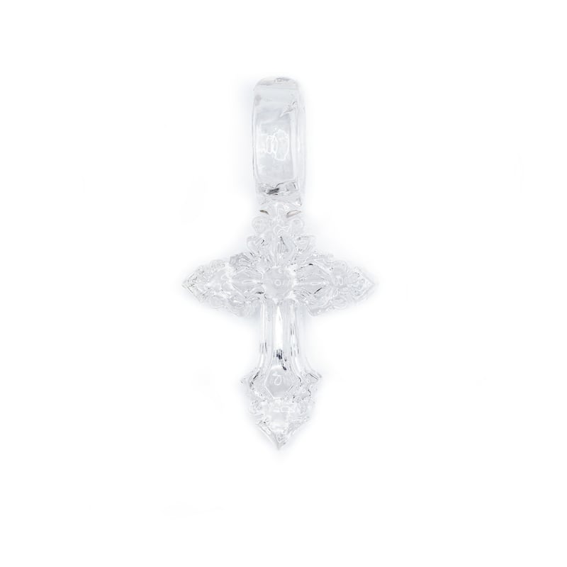 EL CHAIN HEM CROSS ペンダント ネックレス EL Jewlry / HEM CROSS PENDANT & EL CHAIN（clear