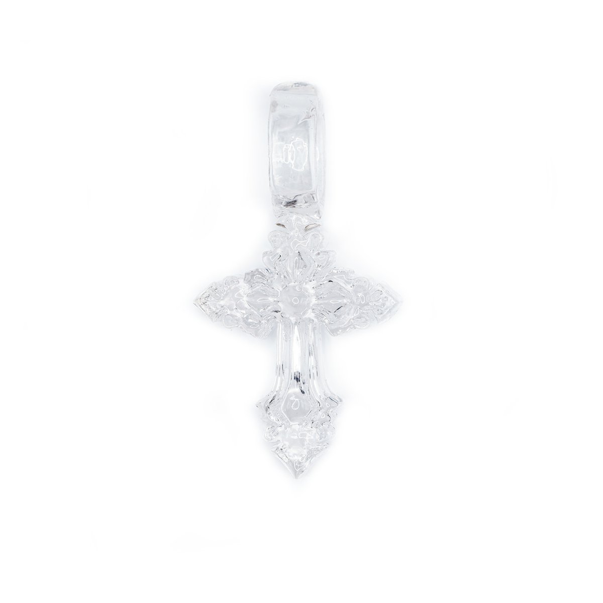 EL CHAIN HEM CROSS ペンダント ネックレス EL Jewlry / HEM CROSS PENDANT & EL CHAIN（clear