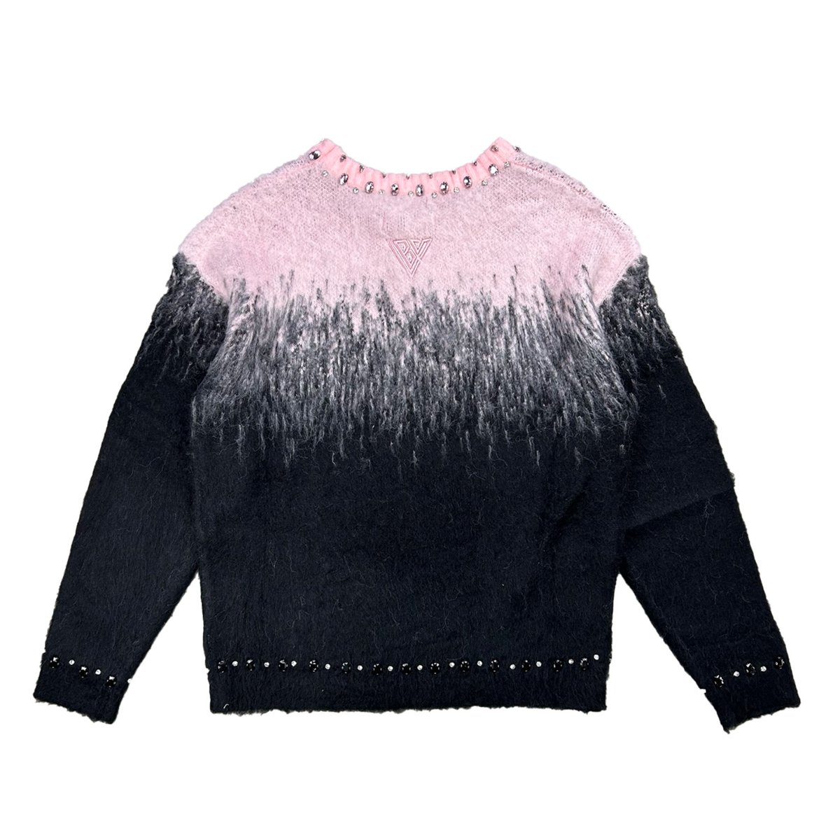 VALABASAS / ARRANGED MOHAIR SWATER / BLACK PINK