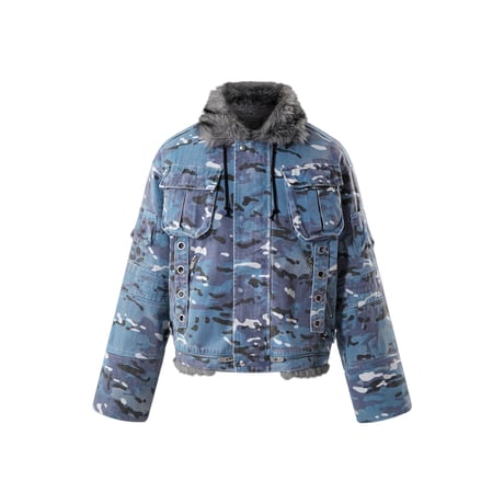 【ラスト1点】THE BOY HAS NO PATIENCE / BLOOD MOON NIGHT BLUE CAMOUFLAGE JACKET