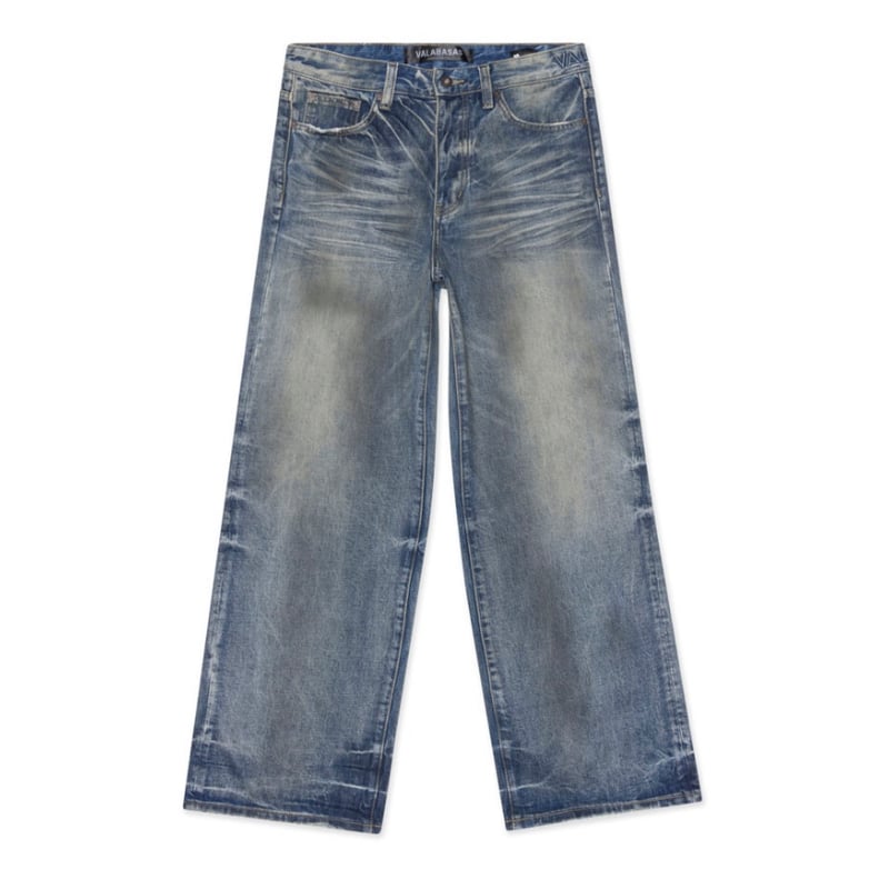VALABASAS バギーデニム VALABASAS ヴァラバサス バギーデニムパンツ RIFT BLUE WASH BAGGY