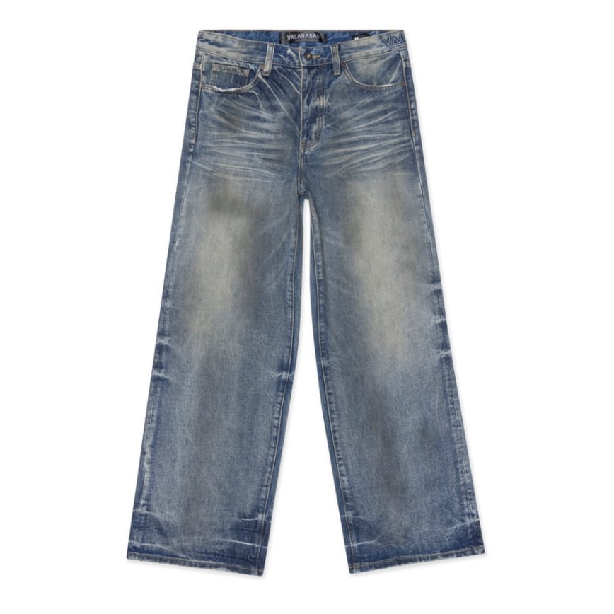 valabasas デニム Valabasas/バラバサス/CONTRAST BLUE WASH DENIM | ROYAL FLASH