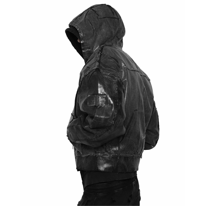 RACER WORLD WIDE / WAXED DENIM BOMBER JACKET /