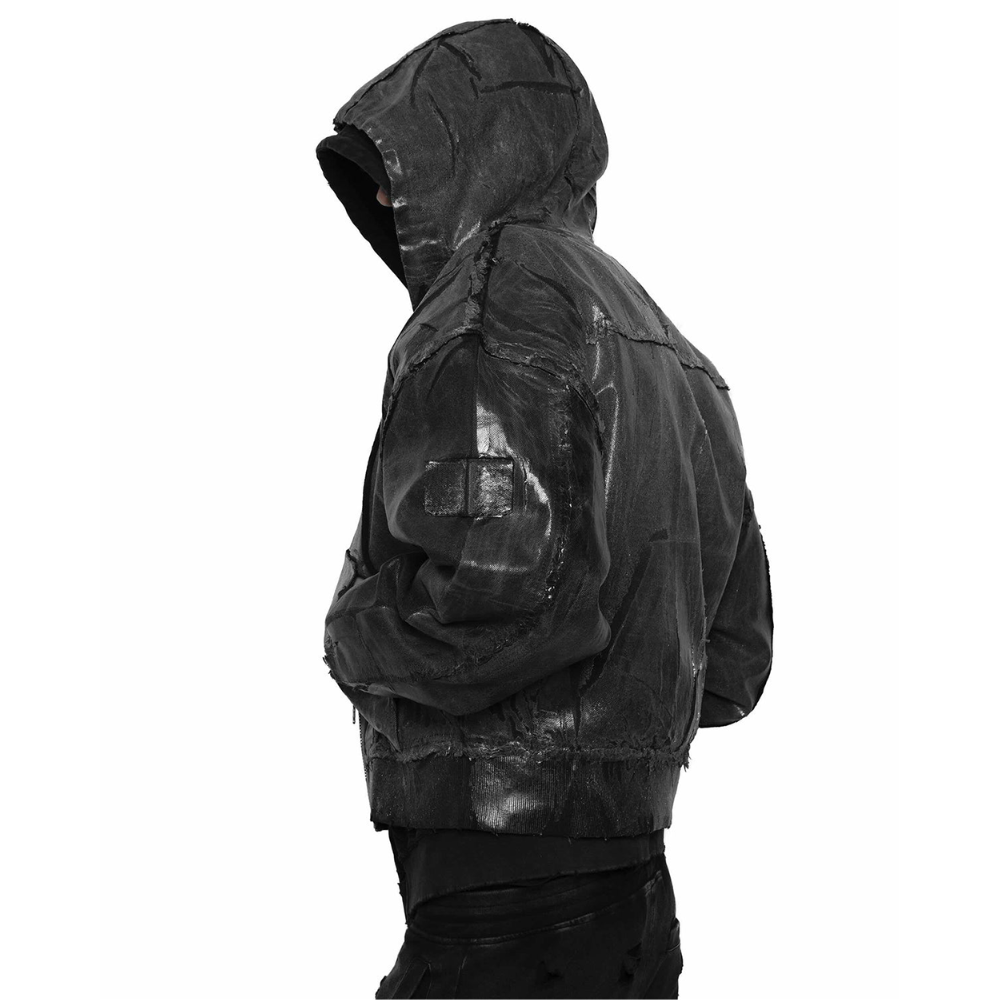 RACER WORLD WIDE / WAXED DENIM BOMBER JACKET /