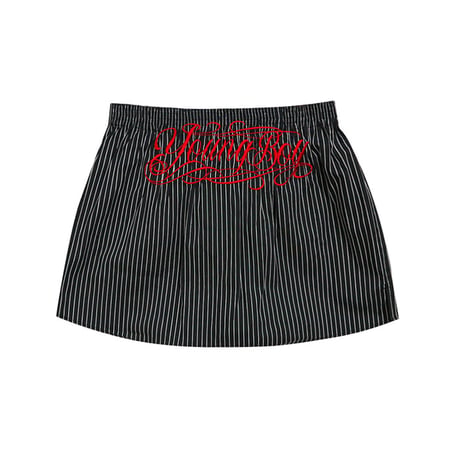HOUSE NEVER DIES / STRIPE BOXER PANTS / BLACK