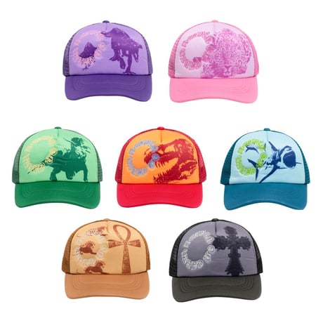 EREHWON STUDIO / HEAVEN ON EARTH THE REX SKULL HAT / RED