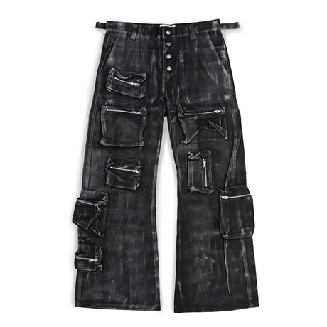 Kraft work BK FLARED CARGO WHITE