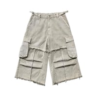 ADONIS ORBIT PROJECT / LAYERED CARGO BERMUDA PANTS / SAND