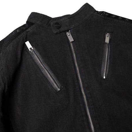 GOLDIE / MULTI BUCKLE WASHED DENIM JACKET
