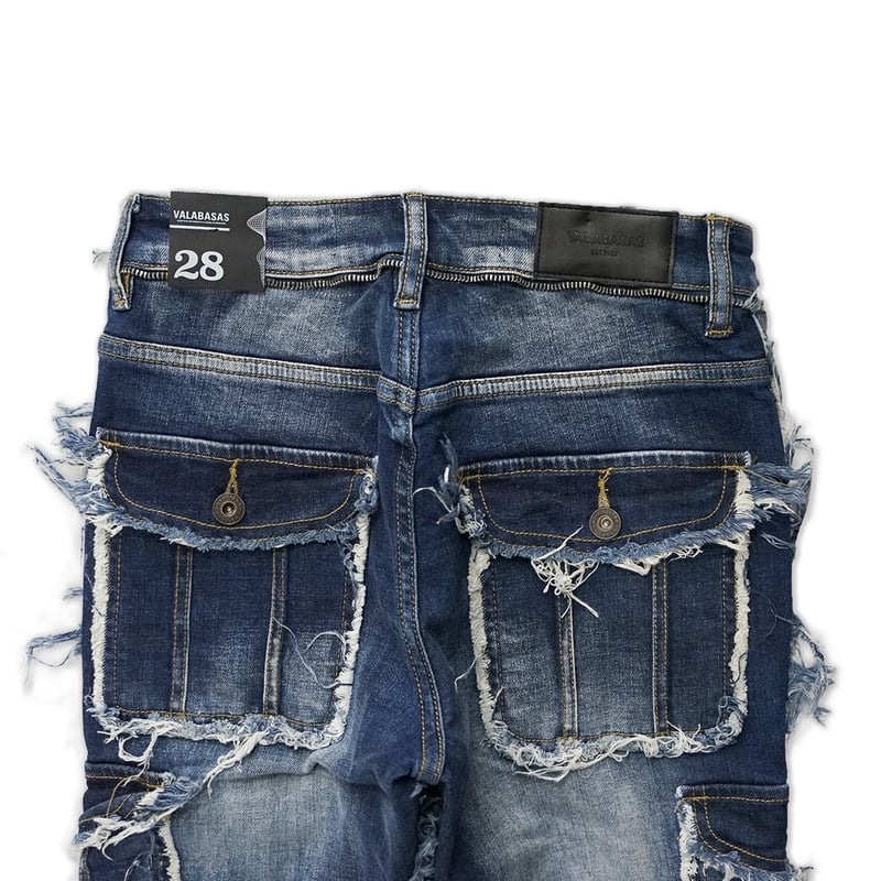 ラスト1点】VALABASAS / AERERINE DARK BLUE WASHED ST ラスト1点】VALABASAS / AERERINE DARK BLUE WASHED ST