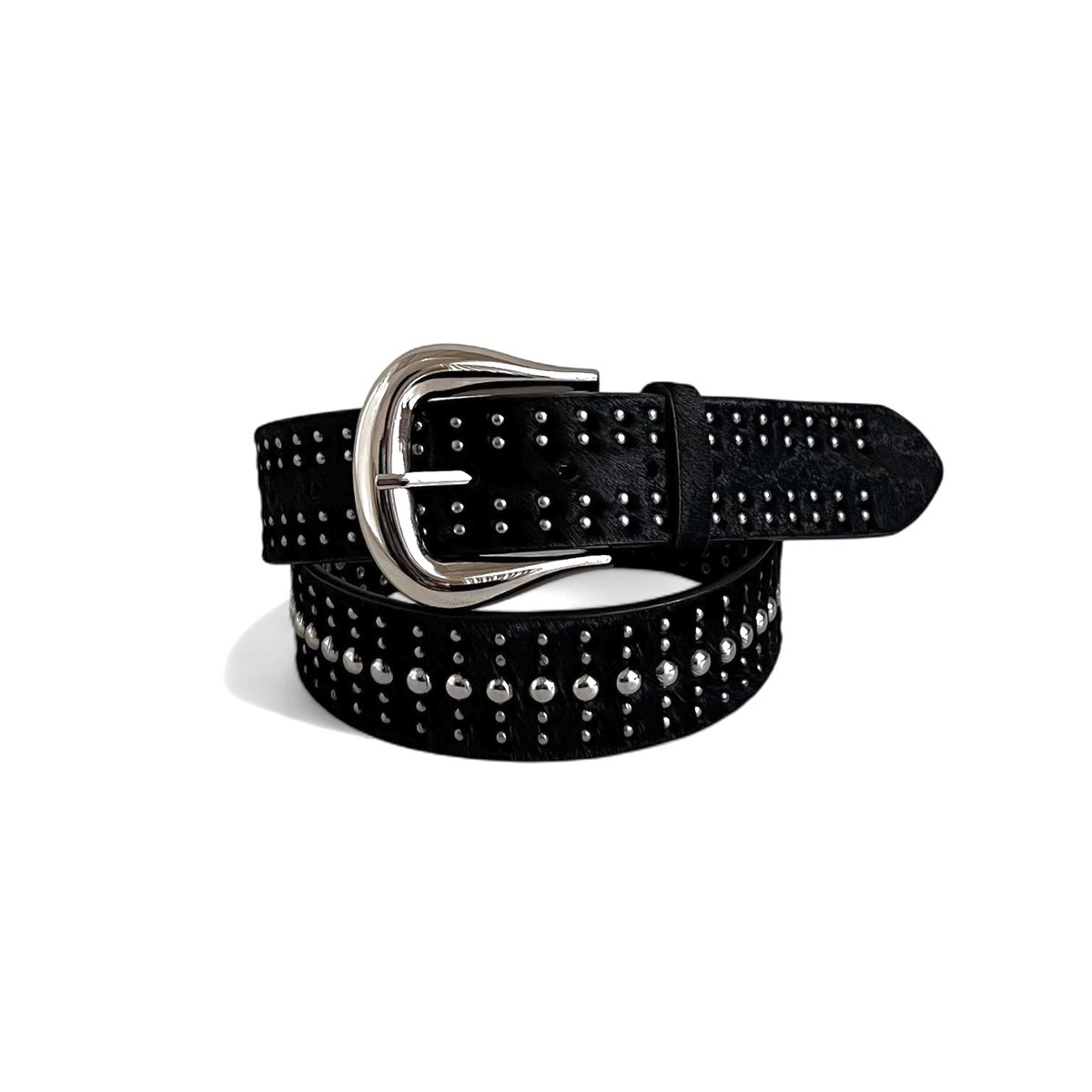 美品　ENOF イナフ　leather belt 牛革　シルバー　日本製 ENOF（イナフ）の「leather belt（ベルト）」 - WEAR