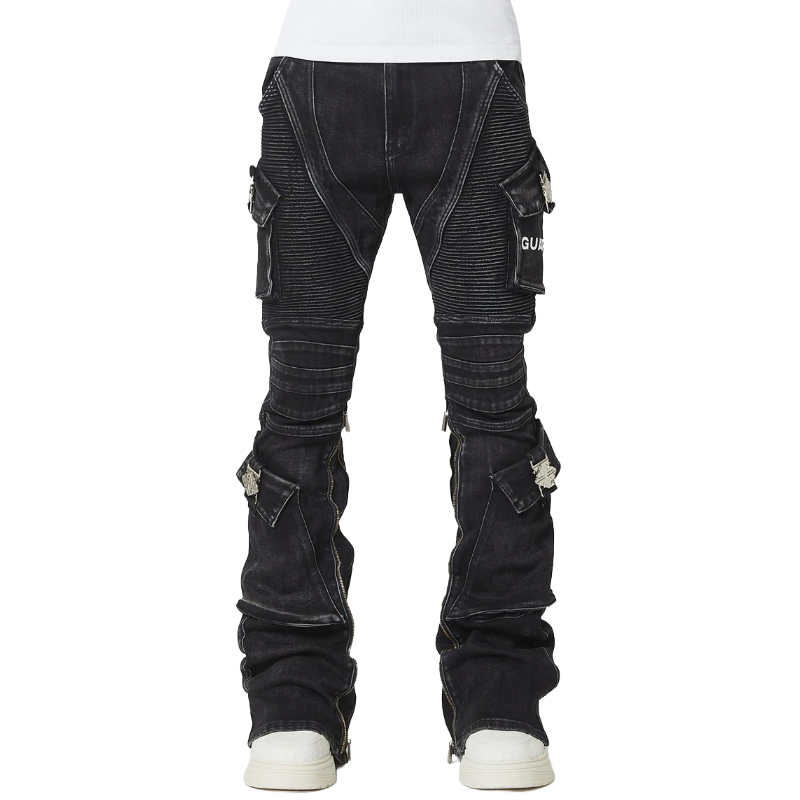 GUAPI / Vintage Black Oblivion Biker Denim | PLUG