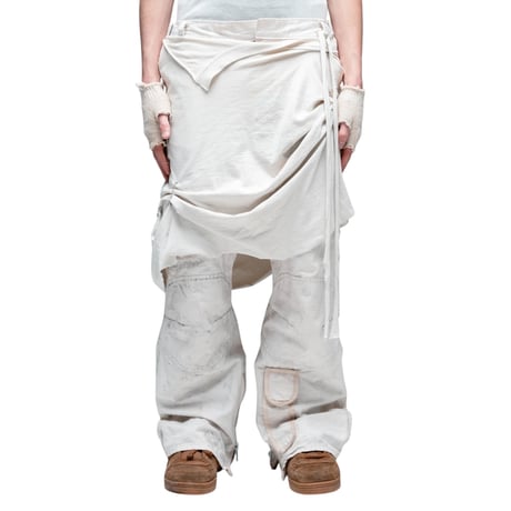 ESPRIT D'ESCALIER / DRAGGED GRAFT PANTS