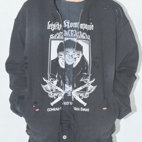 side service / LAUGHS MAN ZIP UP / BLACK