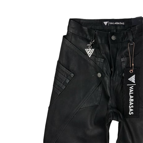 VALABASAS / GOZAI BAGGY / BLACK WAXED