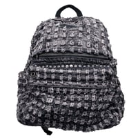 RECKLESS SCHOLARS / CAMMO TRASHED STUDDED BACKPACK / GRAY