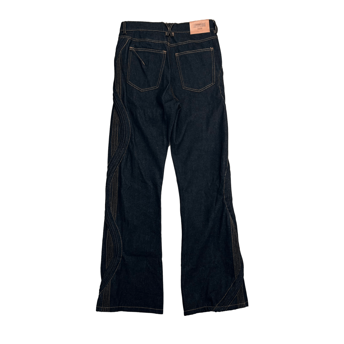 【即完売モデル】　XWORE WAVED DENIM PANTS XWORE NYC(ウォー) 商品ページ - Waved Denim Pants - Gray
