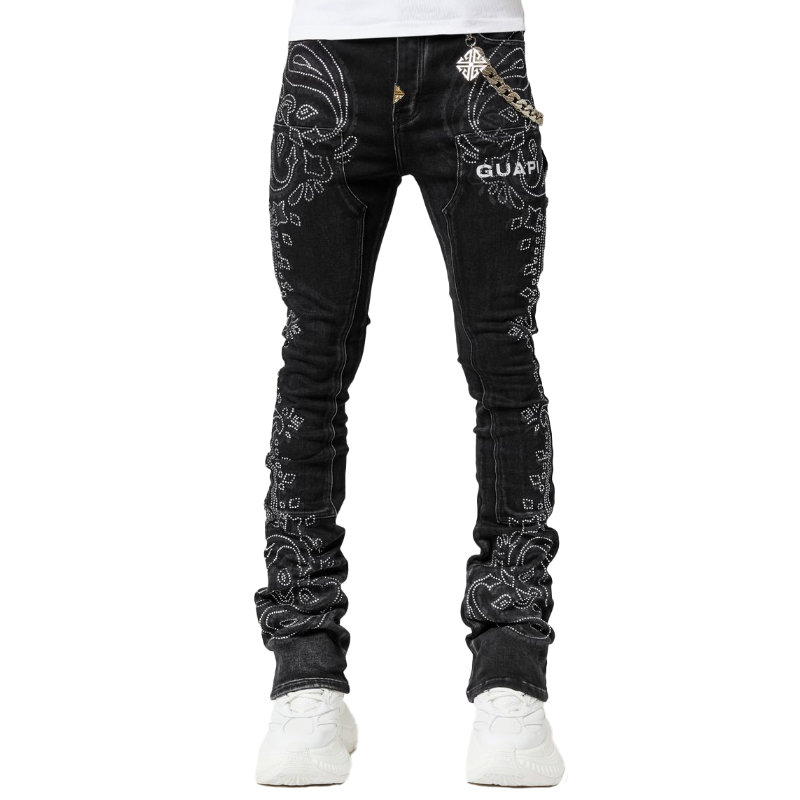 【Yvng Patra着用】色違い GUAPI BLACK DENIM guapi スタックデニム ヤングパトラ着用 28インチ タグなし朝まで価格‼️