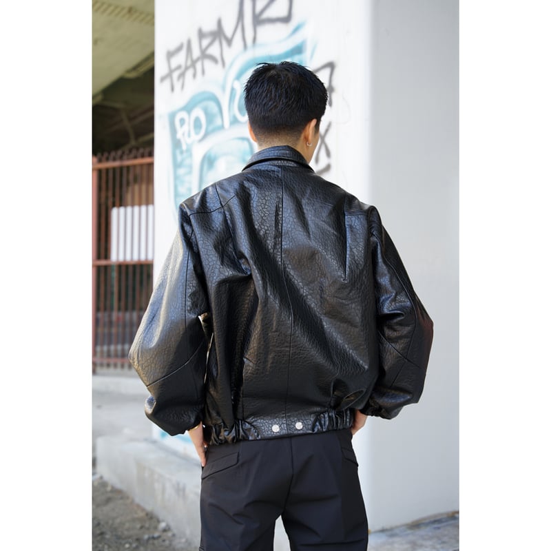 NOUVEAU PROJECT / MATRIX-CELL LEATHER JACKET / NOUVEAU PROJECT / MATRIX-CELL LEATHER JACKET /