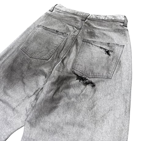 unconscious / NOIR BURN BAGGY DENIM PANTS