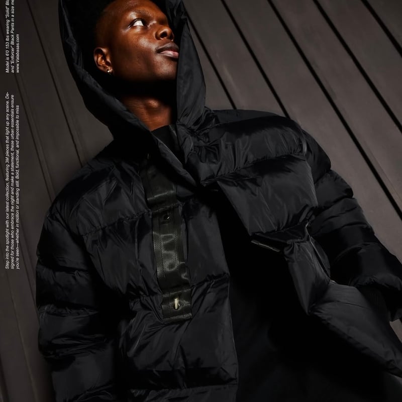 ラスト1点】VALABASAS / SOLID BLACK PUFFER JACKET |