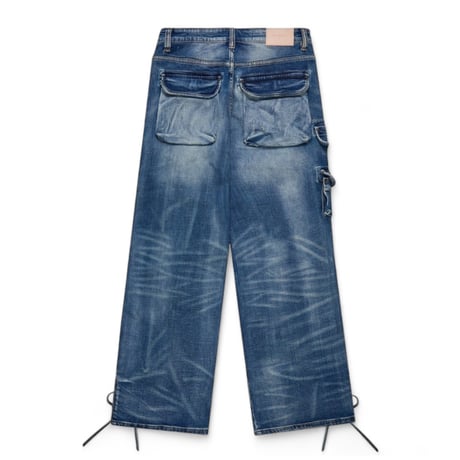 【ラスト1点】VALABASAS / TROOPER BAGGY DENIM JEAN / BLUE WASH