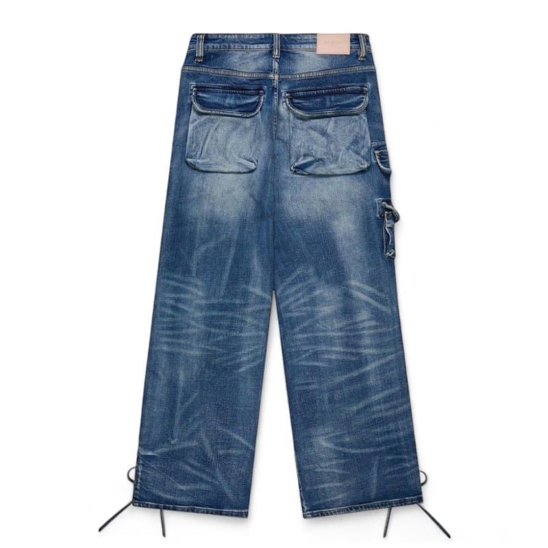 VALABASAS / TROOPER BAGGY DENIM JEAN / BLUE WAS