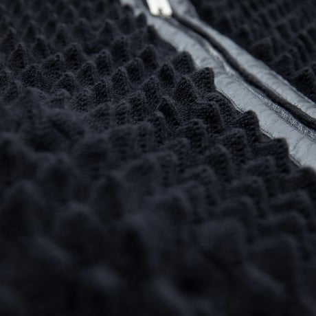 GOLDIE / THORN KNIT ZIP HOODIE / BLACK