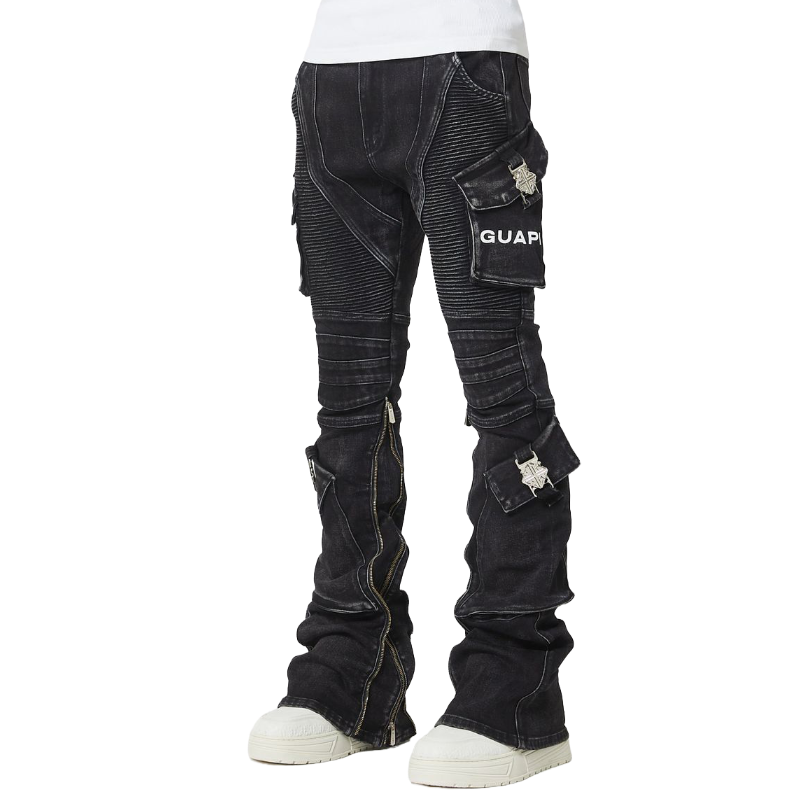 GUAPI / Vintage Black Oblivion Biker Denim | PLUG