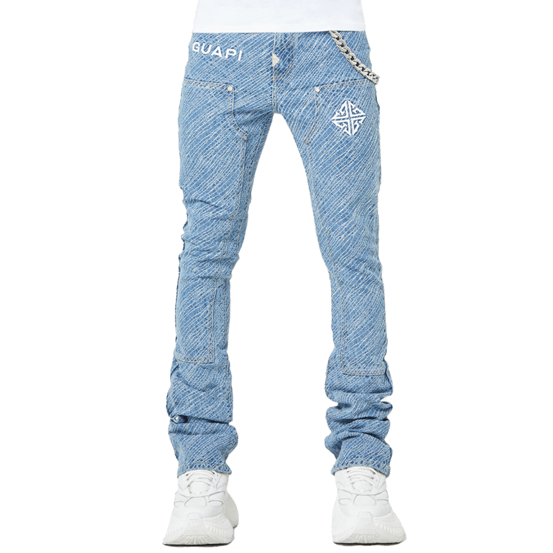 guapi ジップデニム 激レア guapi ジップデニム 激レア GUAPI / POWDER BLUE VINTAGE STARS