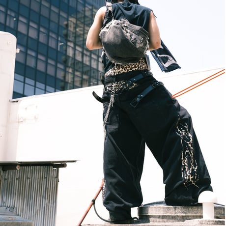 2001 Odysey / TRIPLE STACKED CHEETAH JEANS