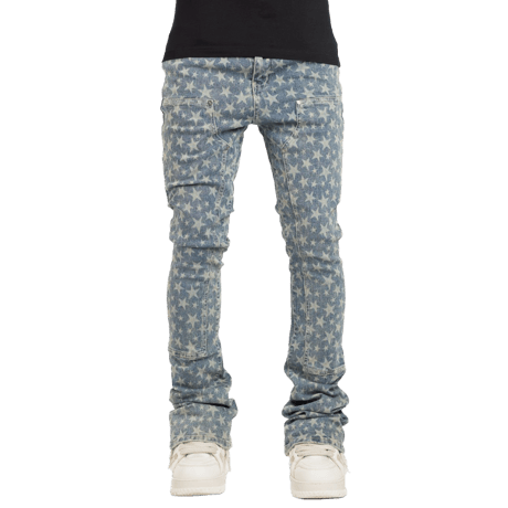 【ラスト1点】GUAPI / VINTAGE BLUE LASER STARS DENIM