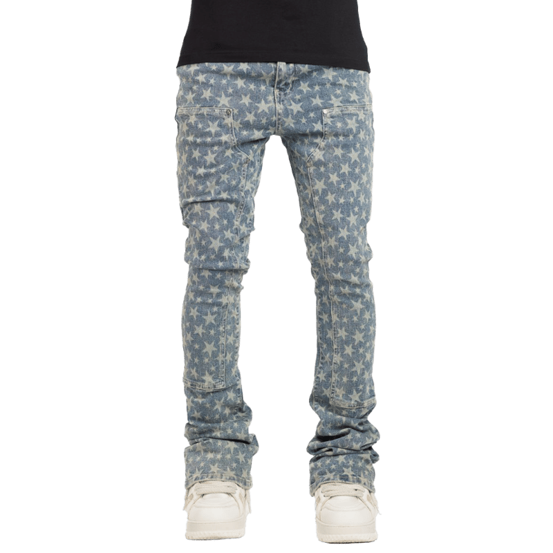 GUAPI種子 グアピ GUAPI GUAPI ジーンズ Powder Blue Vintage Stars Denim