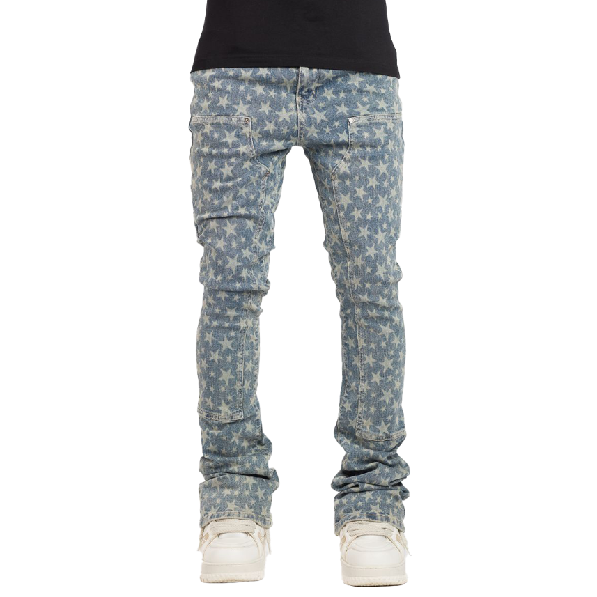 ラスト1点】GUAPI / VINTAGE BLUE LASER STARS DENIM |