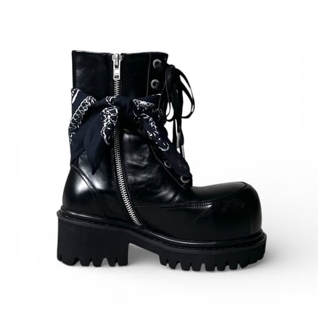 unconscious / Obsidian Recurve Boots "Cow Leather"