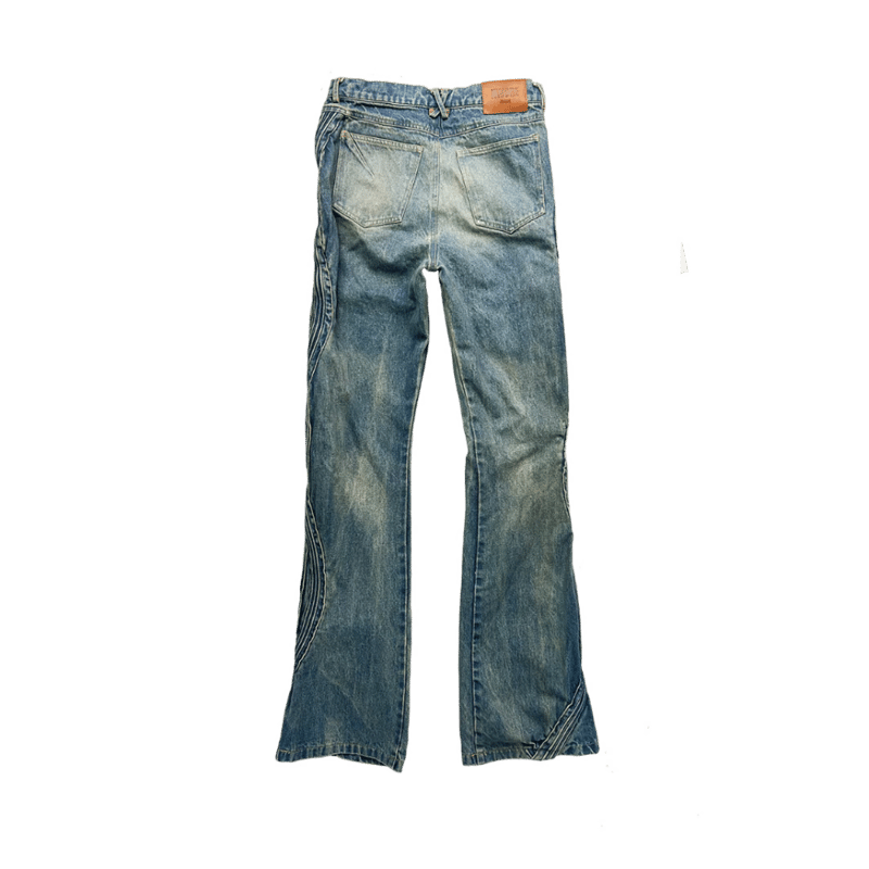 XWORE / WAVED DENIM PANTS / BLUE | PLUG