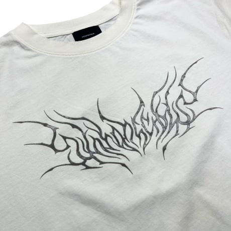 unconscious / GOTHIC TRIBAL LOGO T-SHIRT / Bone White