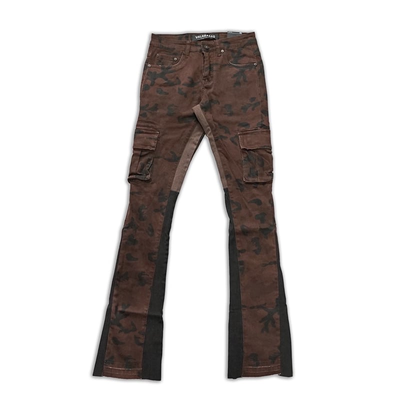 VALABASAS / COMMANDER BROWN BLACK STACKED FLARE
