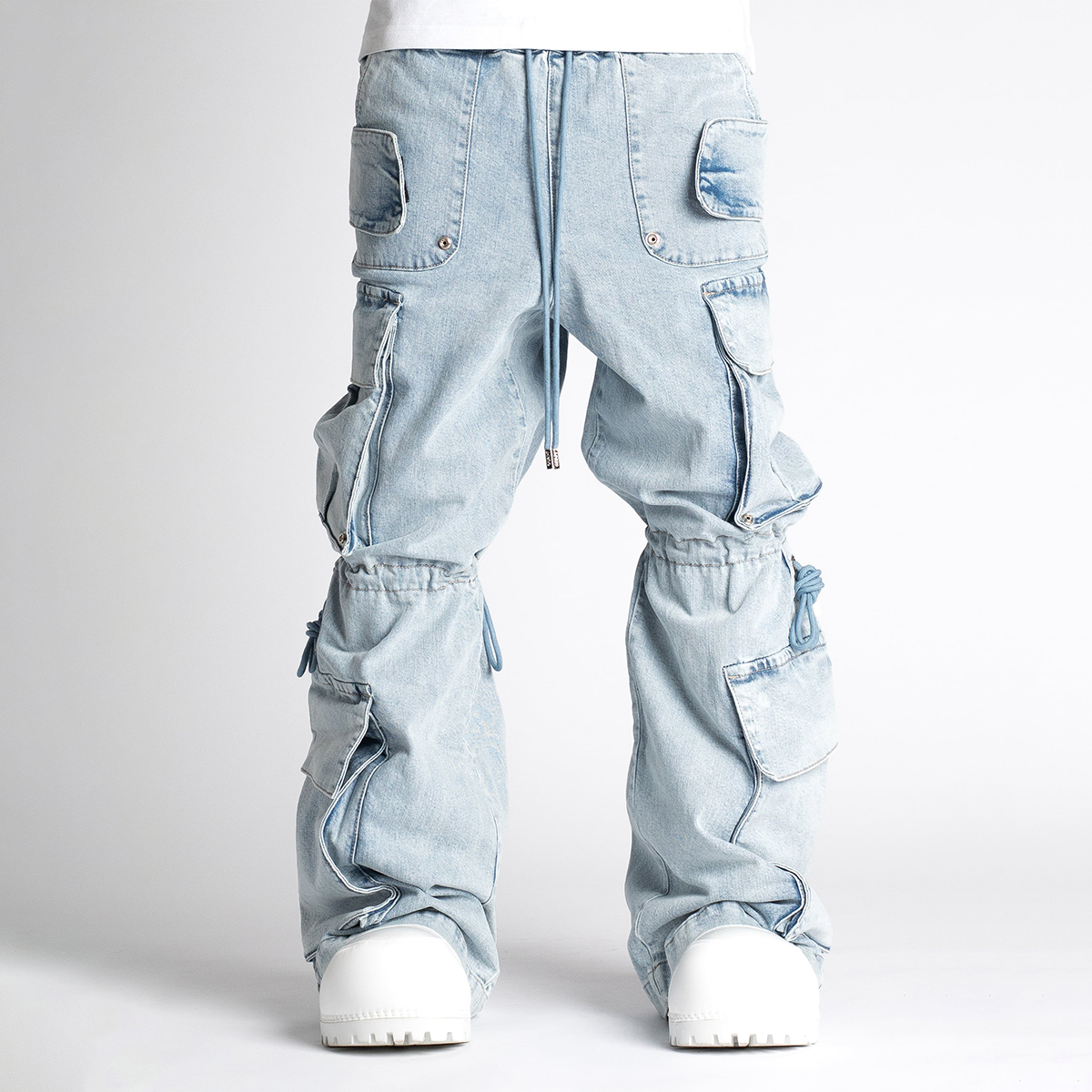 GUAPI / AQUA BLUE CARGO DENIM | PLUG 