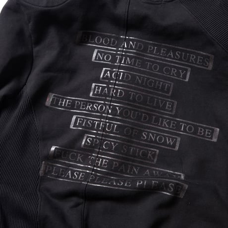 GOLDIE / PANELED PADDED ZIPPED HOODIE