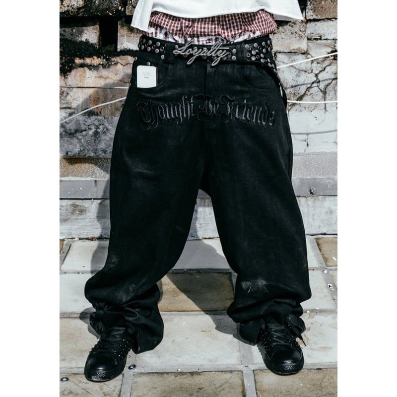 Thought We Friends / Lucius Distressed Baggy De