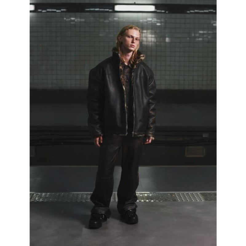 HOUSE NEVER DIES / LEATHER LEOPARD JACKET / LEO