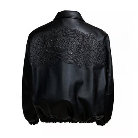 【ラスト1点】HOUSE NEVER DIES / YOUNGBOY GEMSTONE VARSITY JACKET / BLACK