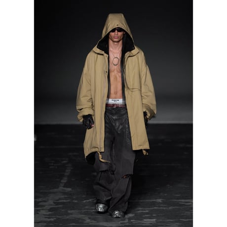 HYACYN / Sevar Rof Low Pocket Pants Black Washed Waxed Distressed