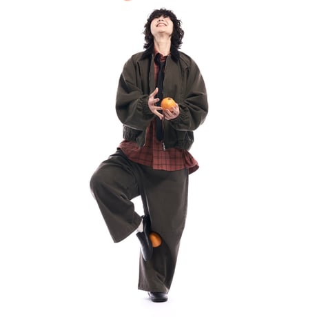 【ラスト1点】side service / GUNKO BAGGY PANTS / BROWN