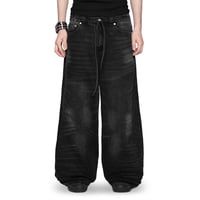 RACER WORLD WIDE / SUPER WIDE JEANS / BLACK
