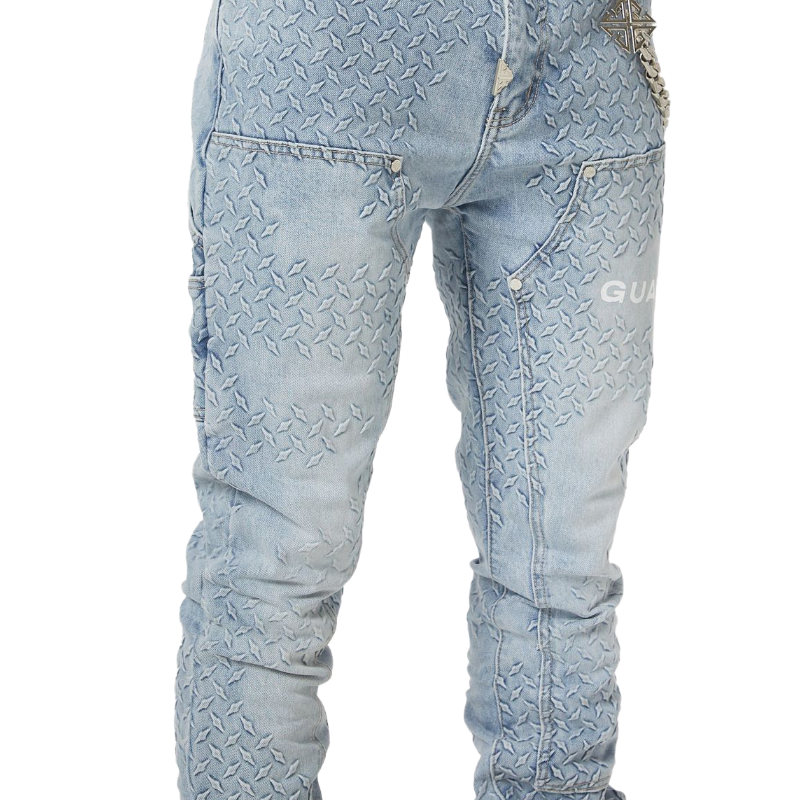 GUAPI / Aqua Blue Steel Plate Carpenter Denim |
