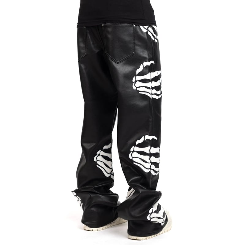 GUAPI / OBSIDIAN BLACK HELL DRAGGER LEATHER PAN