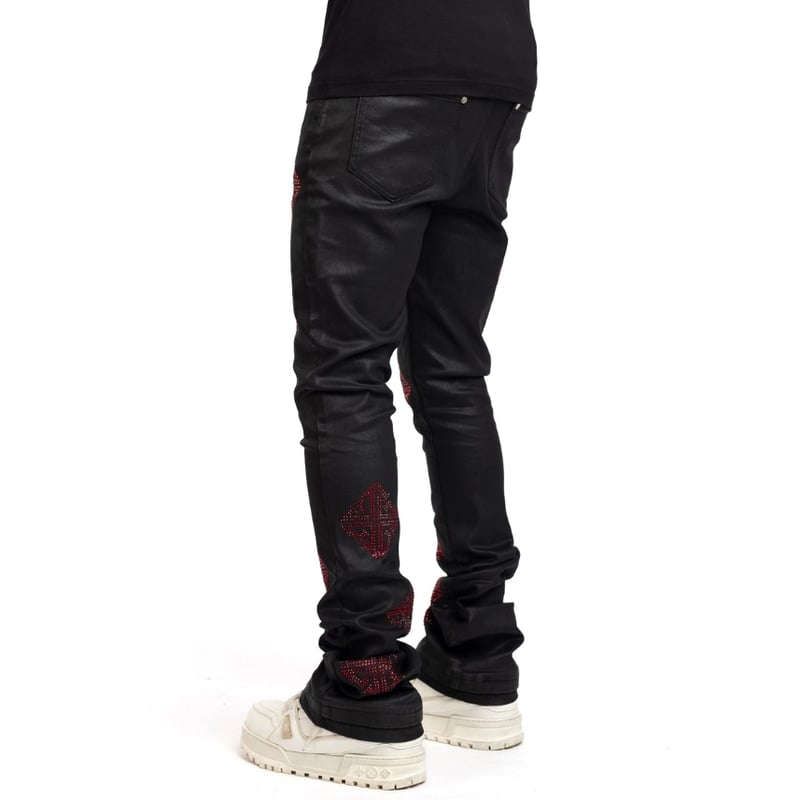 GUAPI / OBSIDIAN BLACK ICON EMBELLISHED DENIM V